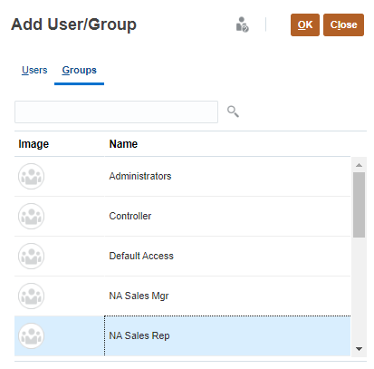 Adding users/groups